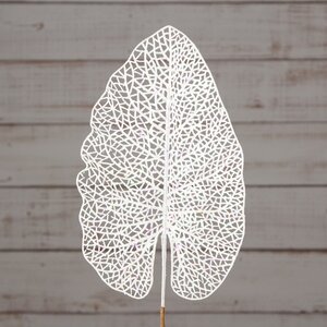 Декоративный лист Ажурная Калатея 67 см белый (Koopman, Нидерланды). Артикул: ID68393
