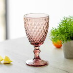 Бокал для вина Шатель 17 см розовый, стекло