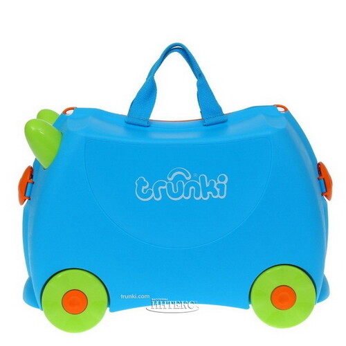 Детский чемодан на колесиках Terrance голубой Trunki