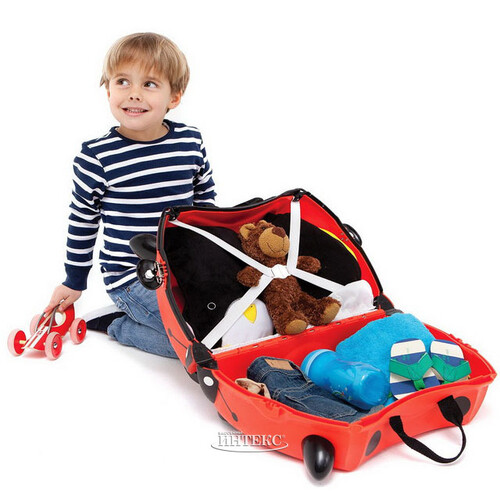 Детский чемодан на колесиках Божья Коровка Харли Trunki