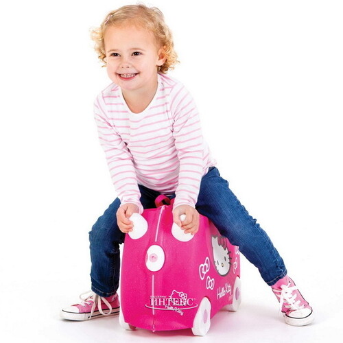 Детский чемодан на колесиках Hello Kitty Trunki