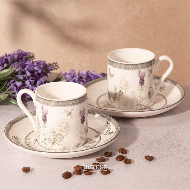 Кофейный набор Giardino di Lavanda, 4 предмета EDG