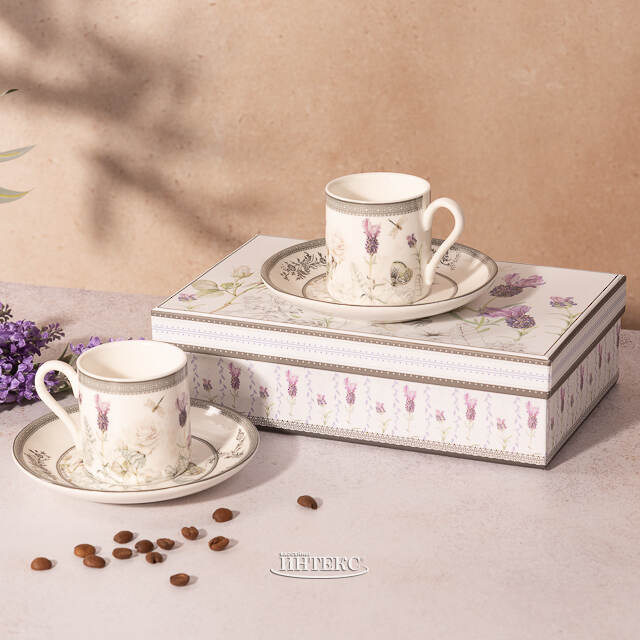 Кофейный набор Giardino di Lavanda, 4 предмета EDG