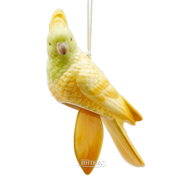 Садовое украшение-колокольчик Don Pappagallo 18 см желтый EDG