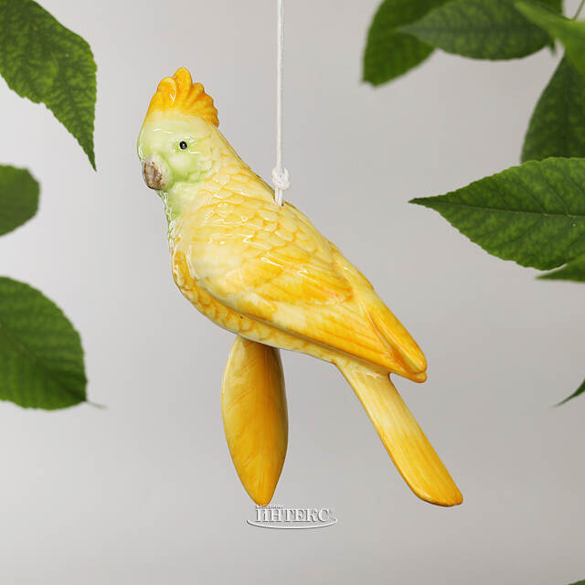 Садовое украшение-колокольчик Don Pappagallo 18 см желтый EDG