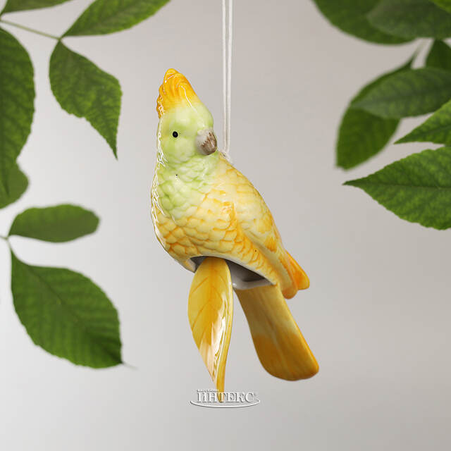 Садовое украшение-колокольчик Don Pappagallo 18 см желтый EDG