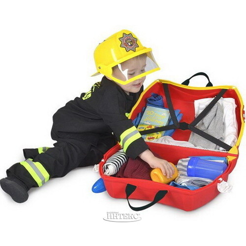 Детский чемодан-каталка Пожарный Фрэнк Trunki