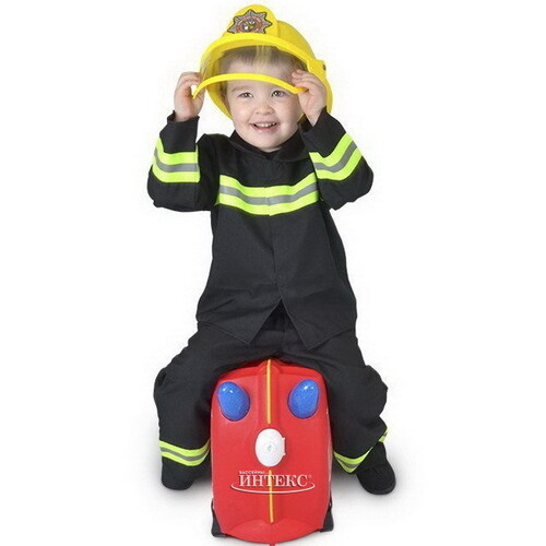 Детский чемодан-каталка Пожарный Фрэнк Trunki