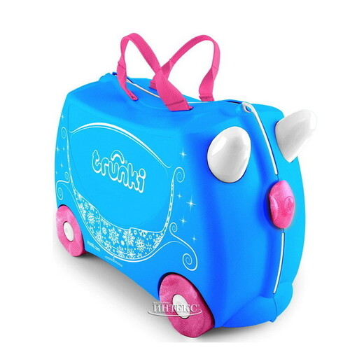 Детский чемодан на колесиках Жемчужная карета принцессы Trunki