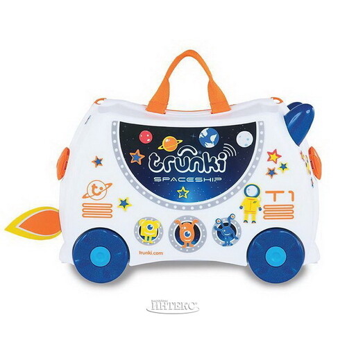 Детский чемодан на колесиках Космический Корабль Скай Trunki