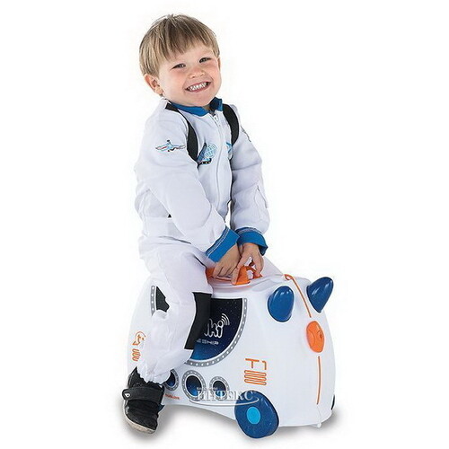 Детский чемодан на колесиках Космический Корабль Скай Trunki