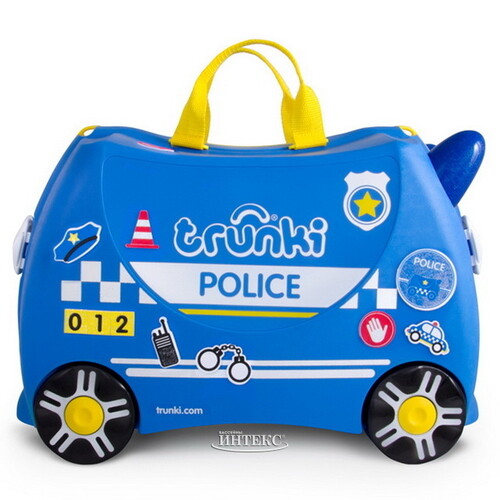 Детский чемодан на колесиках Полицеская машина Перси Trunki