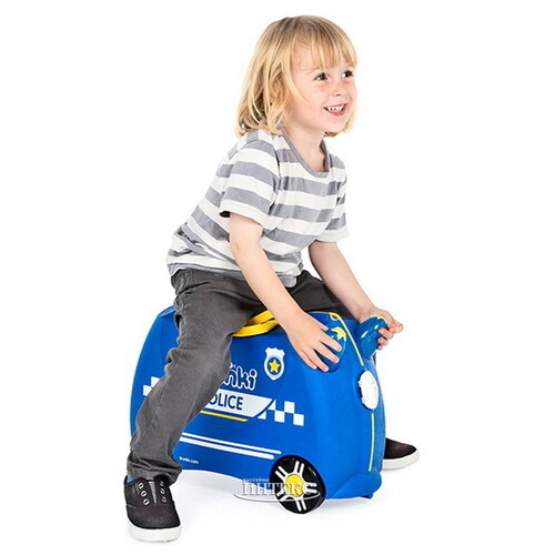 Детский чемодан на колесиках Полицеская машина Перси Trunki
