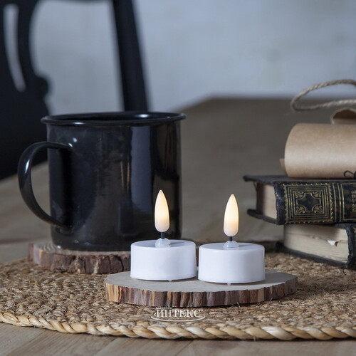 Чайная светодиодная свеча с имитацией пламени Phoebus 5 см, 2 шт, на батарейках Star Trading