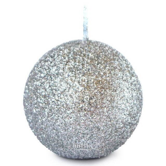 Свеча шар Silver Shine 6 см Омский Свечной