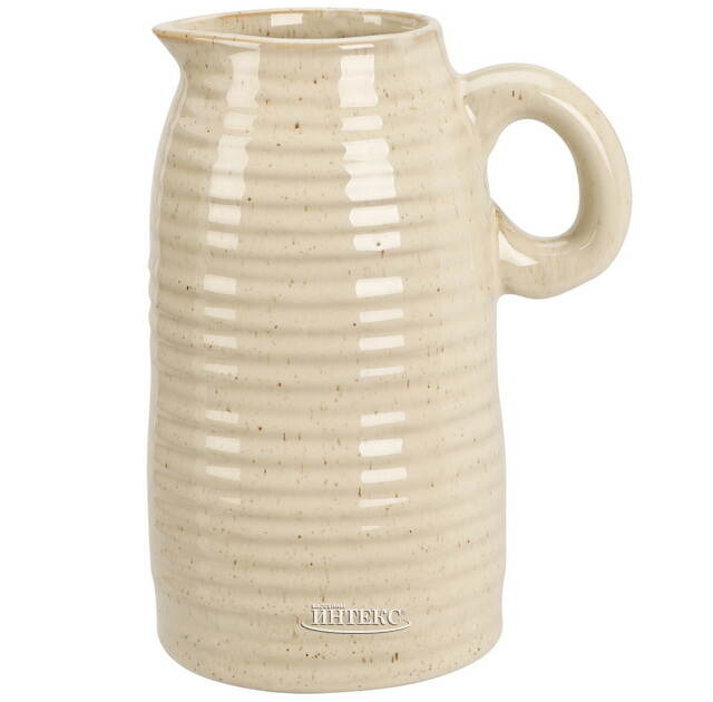Керамическая ваза-кувшин Стэнли 17 см бежевая Koopman (Купман)