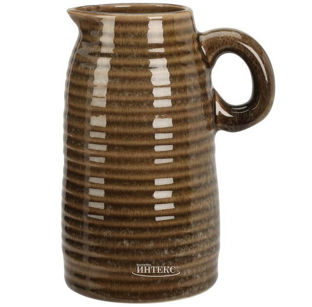 Керамическая ваза-кувшин Стэнли 17 см коричневая Koopman (Купман)