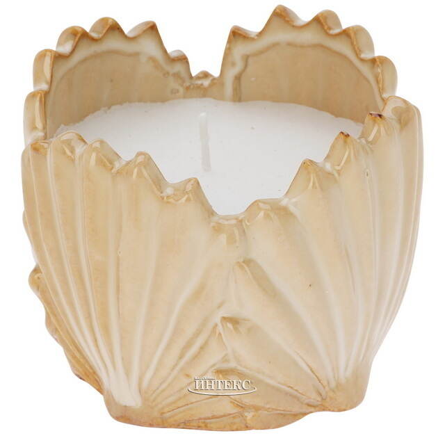 Декоративная свеча Seashell 9 см песочная Koopman
