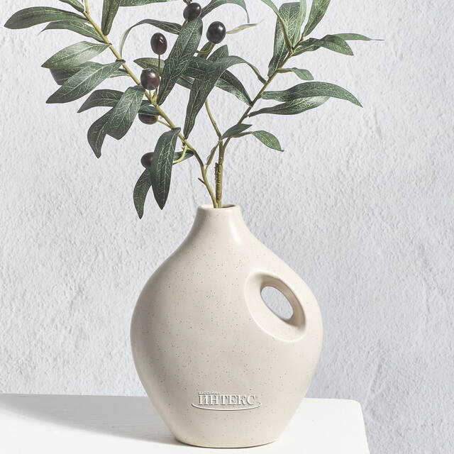 Фарфоровая ваза кувшин Монте-Альбан 20 см бежевая Koopman (Купман)