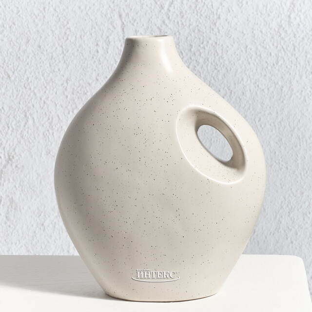 Фарфоровая ваза кувшин Монте-Альбан 20 см бежевая Koopman (Купман)