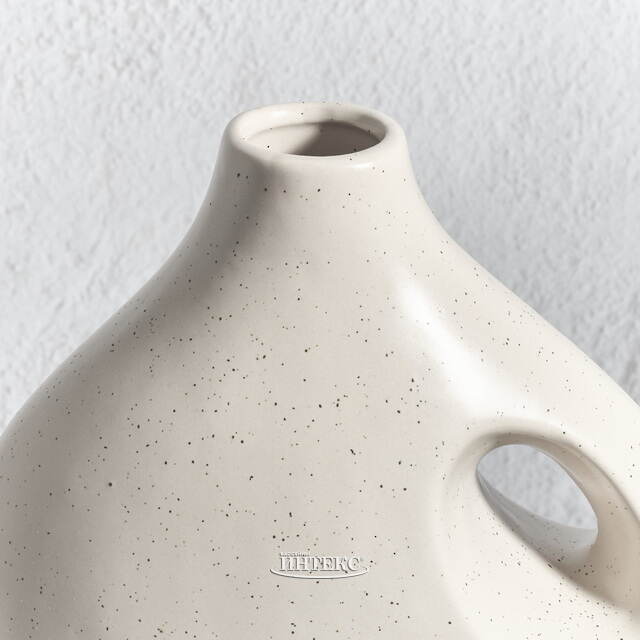 Фарфоровая ваза кувшин Монте-Альбан 20 см бежевая Koopman (Купман)