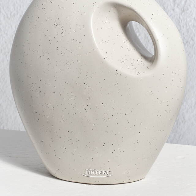 Фарфоровая ваза кувшин Монте-Альбан 20 см бежевая Koopman (Купман)