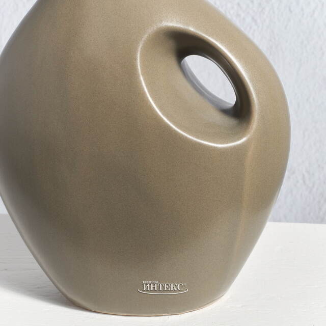 Фарфоровая ваза кувшин Монте-Альбан 20 см оливковая Koopman (Купман)