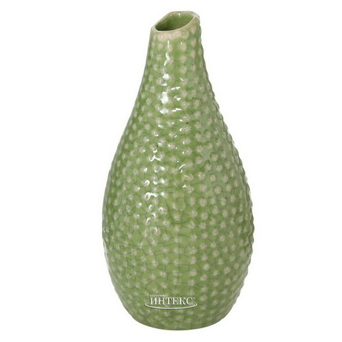 Керамическая ваза Tessa 18 см светло-зеленая Boltze
