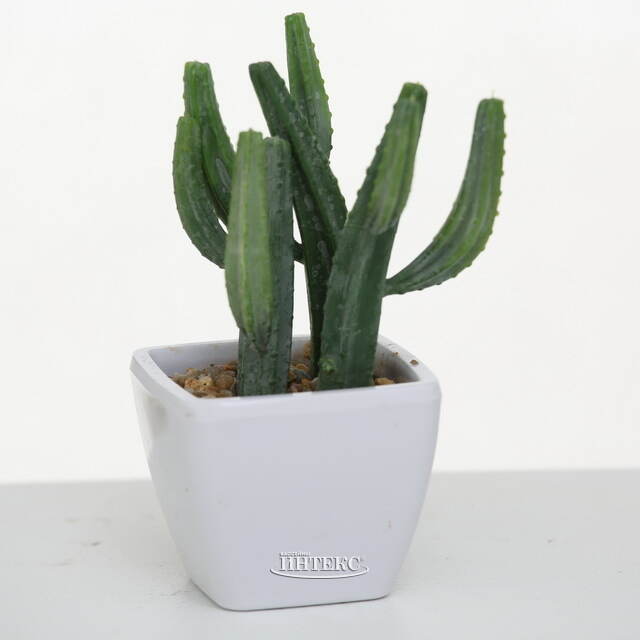 Искусственное растение в горшке Кактус Отто 14 см Boltze