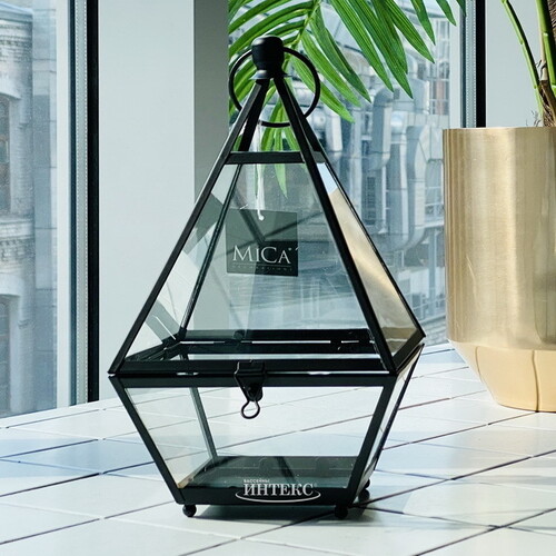 Стеклянный подсвечник-фонарь Имаджинариум 39 см Edelman