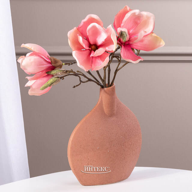 Искусственная Магнолия 25 см розовая Edelman