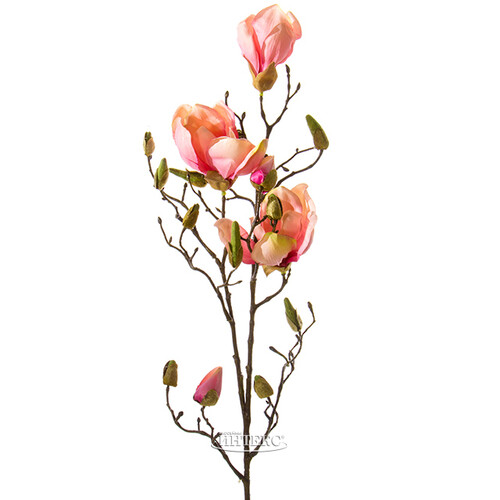 Веточка Цветущая Магнолия 88 см розовая Edelman