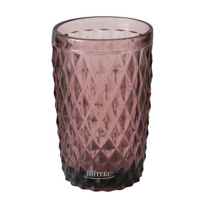 Стакан для воды Шатель 300 мл розовый, стекло Boltze