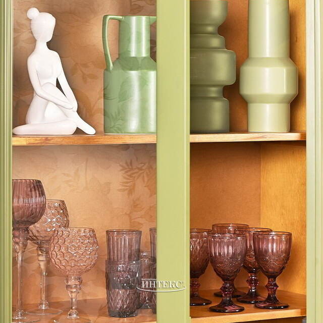 Стакан для воды Монруж 300 мл розовый, стекло Boltze