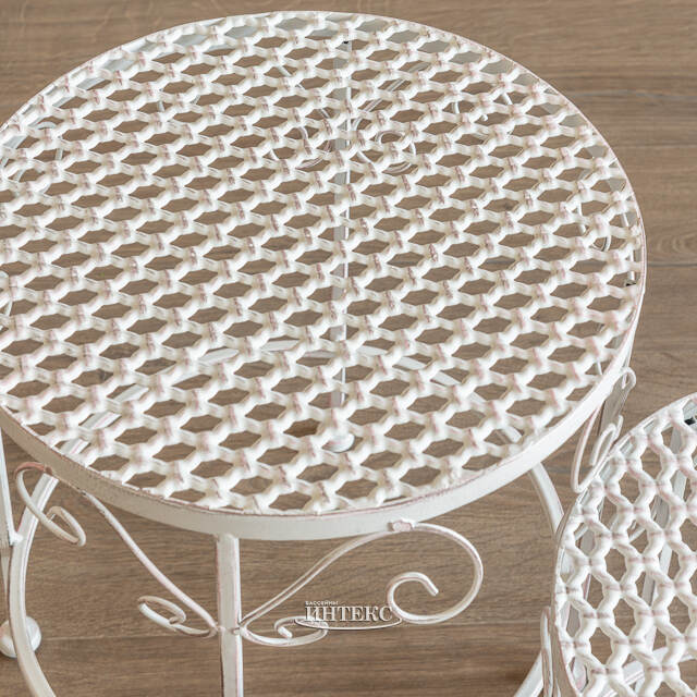 Комплект подставок для цветов Триббиани, 3 шт, белый Edelman