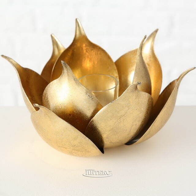 Металлический подсвечник Цветок Милларес 20 см Boltze (Больтце)