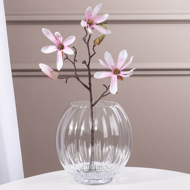 Ветка Магнолии светло-розовая 45 см Edelman