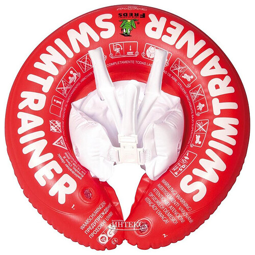 Надувной круг Swimtrainer красный, 0-4 лет Freds Swim Academy