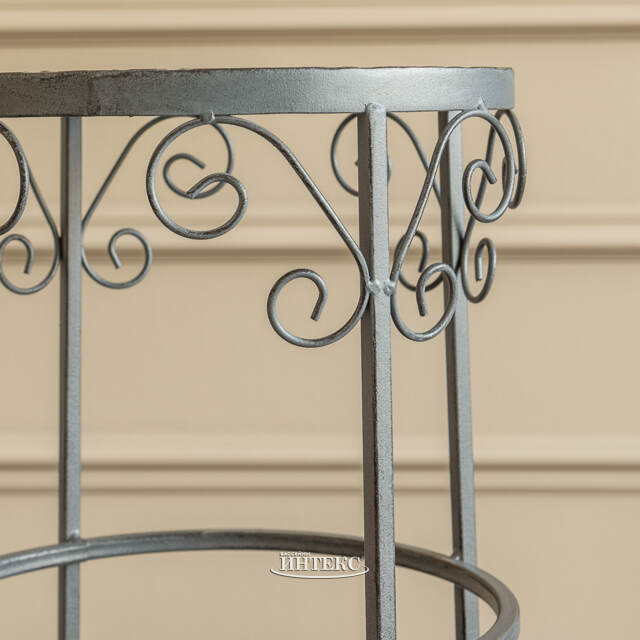 Комплект подставок для цветов Триббиани, 3 шт, серый Edelman