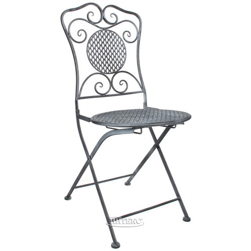 Складной стул Триббиани 91*53*41 см, серый, металл Edelman