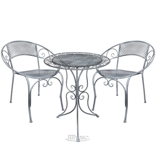 Металлический стол Триббиани 70*60 см, серый Edelman