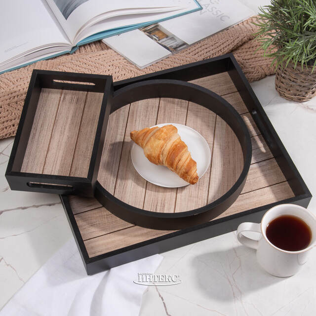 Набор деревянных подносов Robbiani 23-40 см, 3 шт Boltze