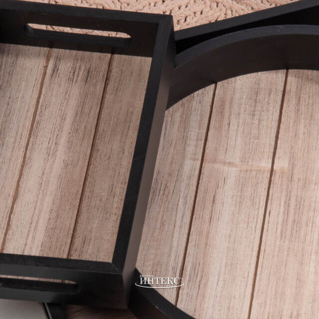 Набор деревянных подносов Robbiani 23-40 см, 3 шт Boltze