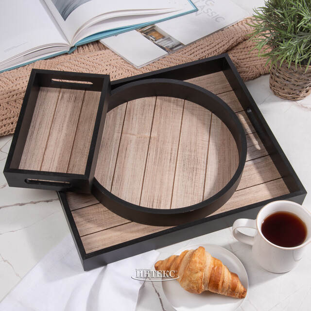 Набор деревянных подносов Robbiani 23-40 см, 3 шт Boltze