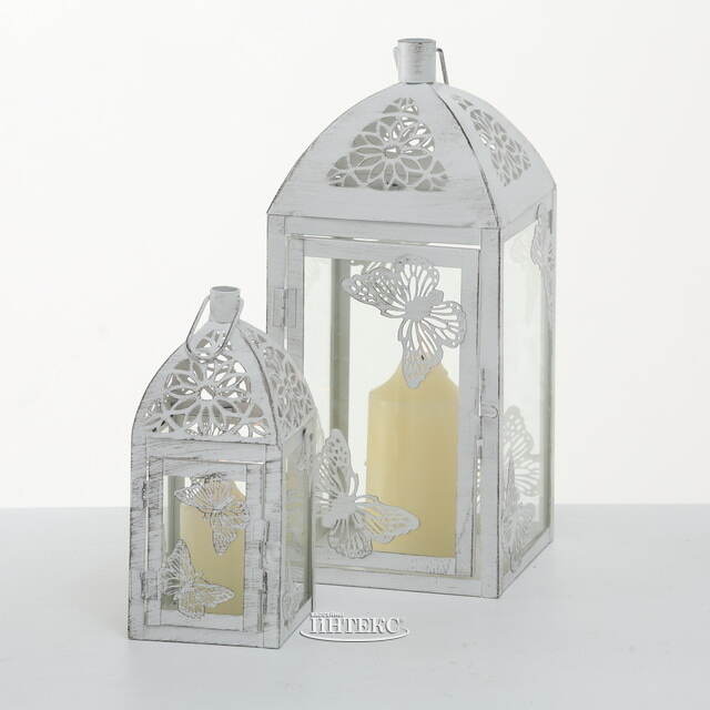 Набор металлических подсвечников-фонарей Гроссето 22-35 см, 2 шт Boltze (Больтце)