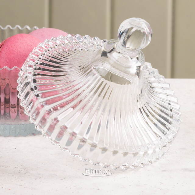 Сахарница с крышкой Кирстин 12*10 см, стекло Boltze