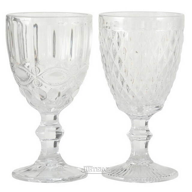 Бокал для вина Шатель 17 см прозрачный, стекло Boltze