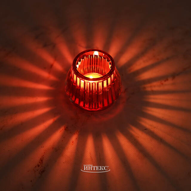 Стеклянный подсвечник Элисон 7 см розовый Boltze