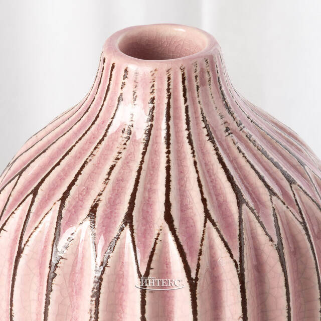 Керамическая вазочка Жюстин 11 см нежно-розовая Boltze