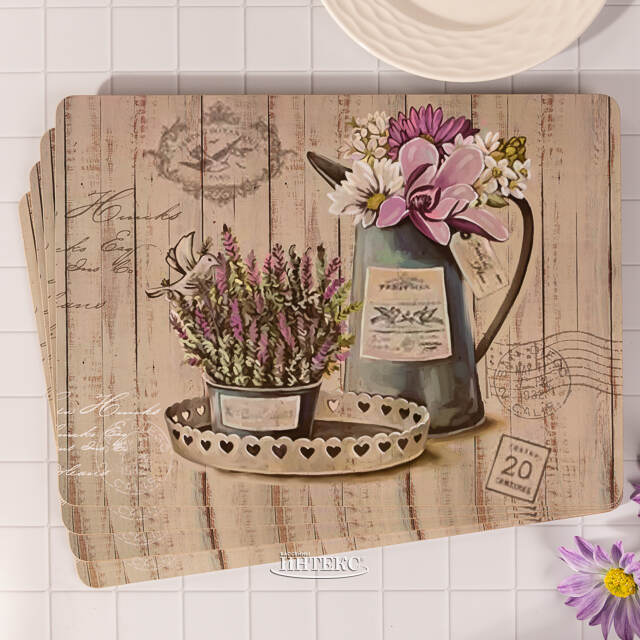 Набор плейсматов Lavender Mood: Pink 40*30 см, 4 шт Boltze (Больтце)